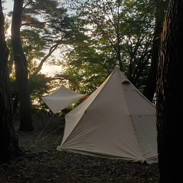 キャンプ　山中湖