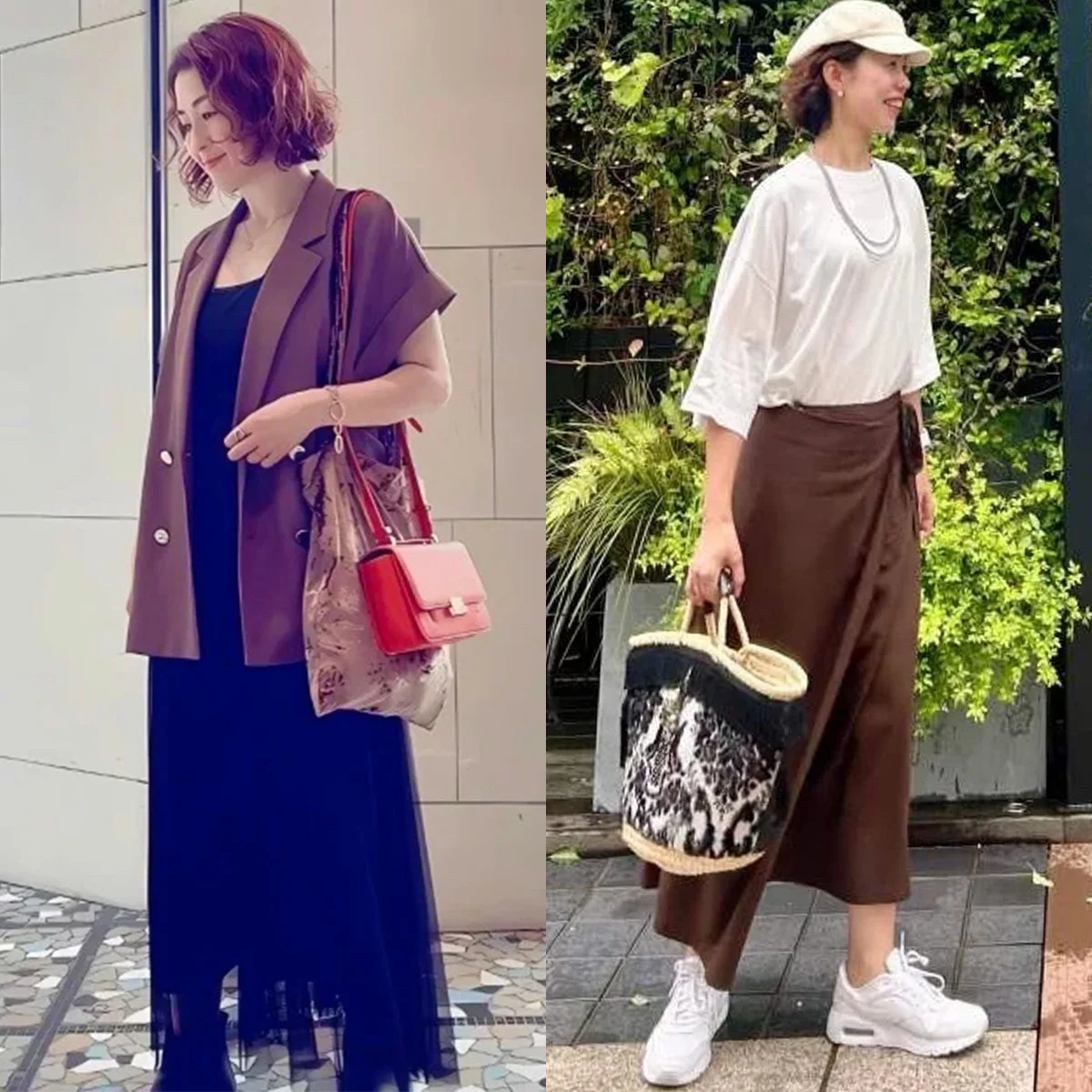 残暑でも秋を先取り！ カラー・小物・素材でつくる「晩夏→初秋コーデ」【40代ファッション】