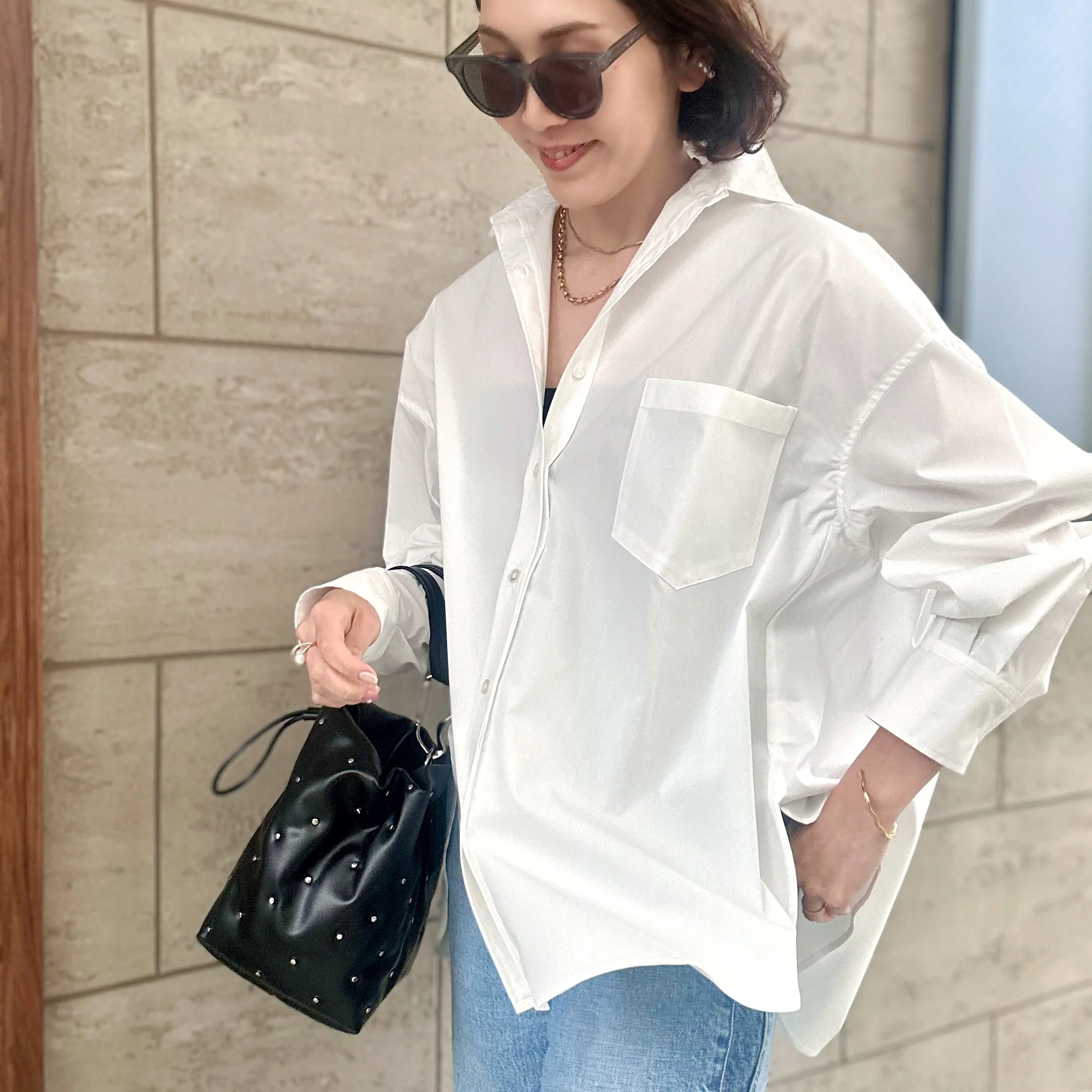 Marisol別注『撥水オーバーシャツ』が名品すぎ！羽織るだけで今っぽい。