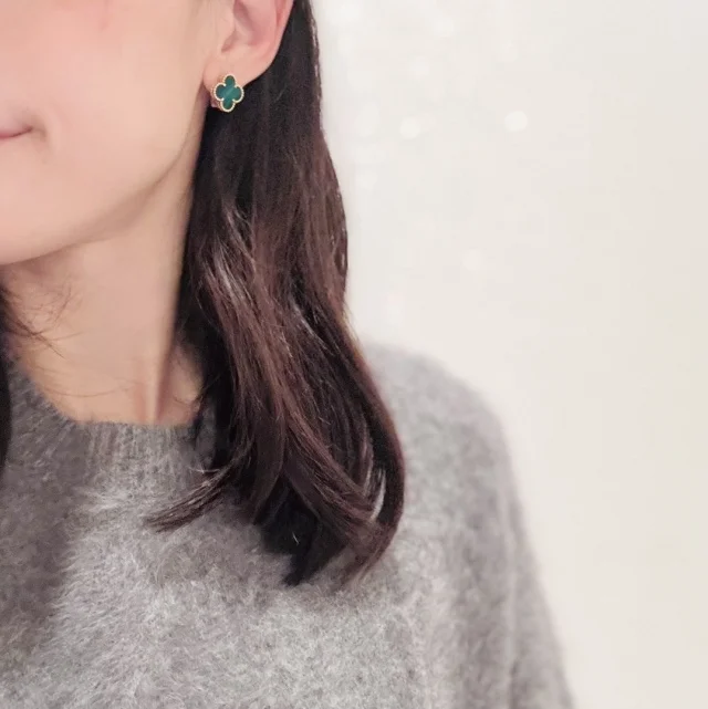 vancleef&amp;arpels、ヴァンクリーフ、アルハンブラ、マラカイト