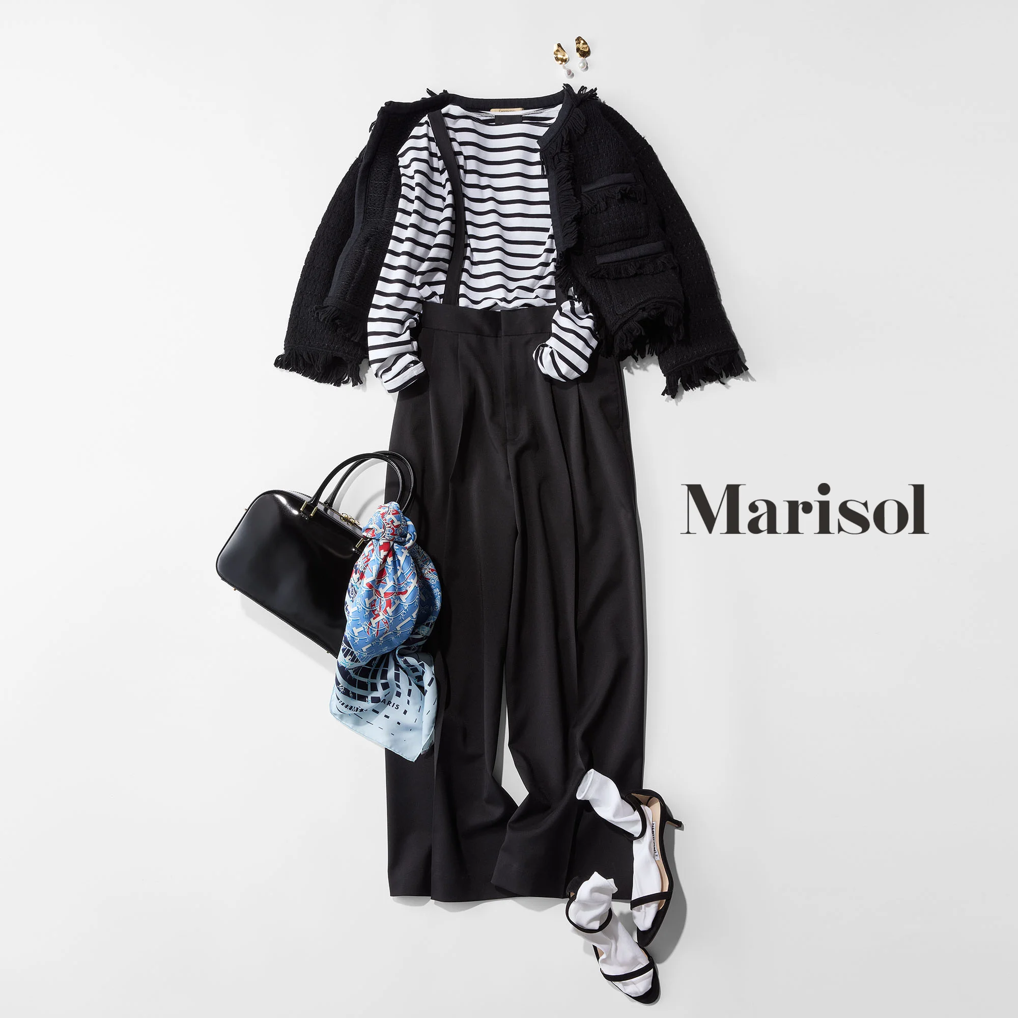 パーソナルスタイリストを始めた元同期と会食する日はレディな黒コーデ【2026/02/14のコーデ】