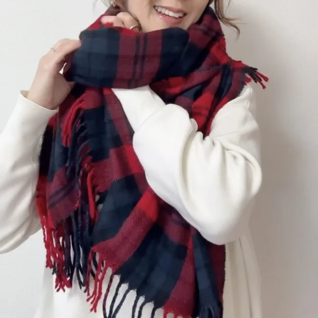 ⑤端を輪に通して、整える