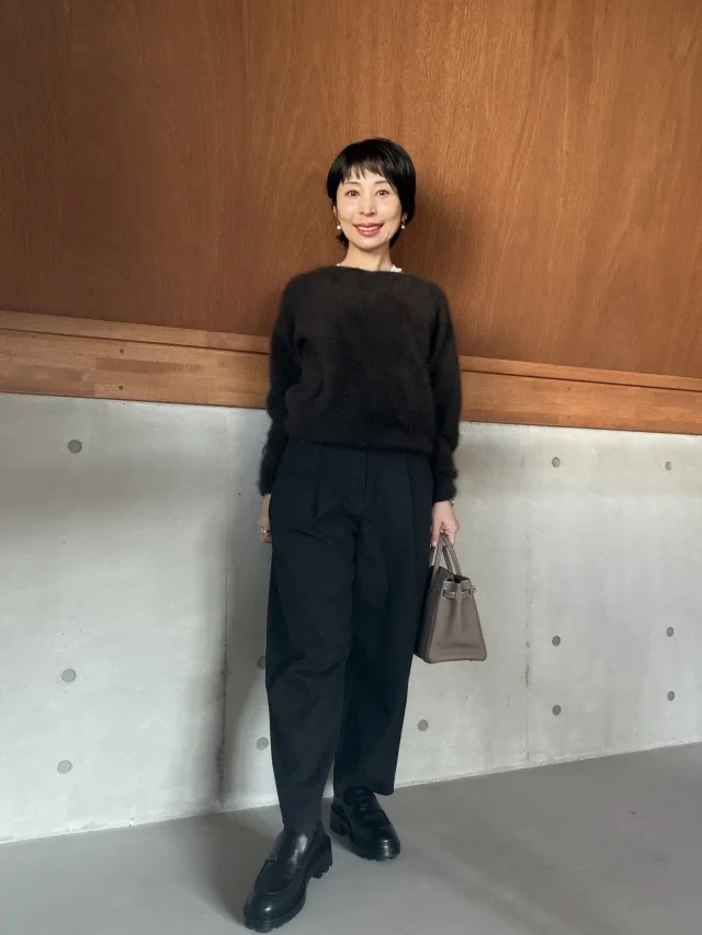 40代が今っぽく見える、ユニクロ×コントワー・デ・コトニエの最旬バレルパンツ_1_3