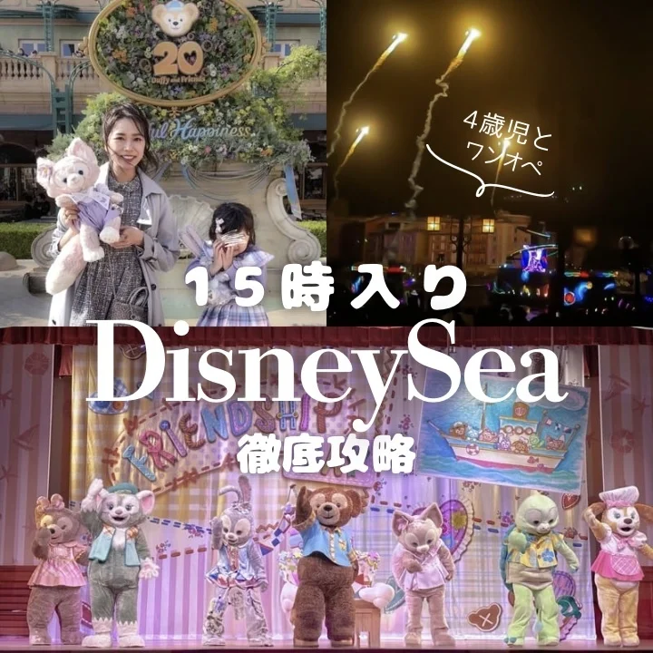 【15時入りディズニー】子連れDisneySea攻略ガイド｜アーリーイブニングパスポートで賢く楽しむ