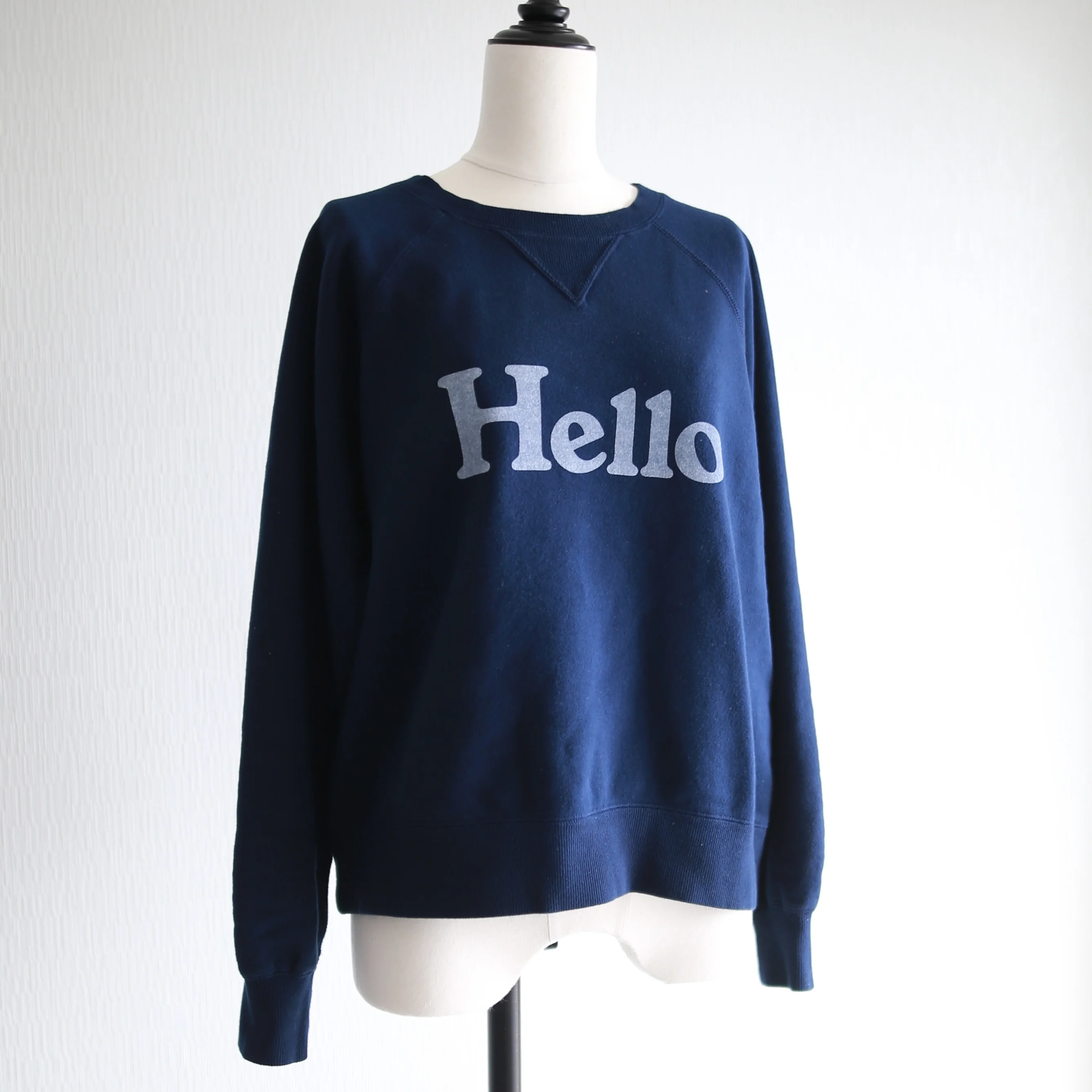MADISONBLUE スウェット　ネイビー　Hello sweat