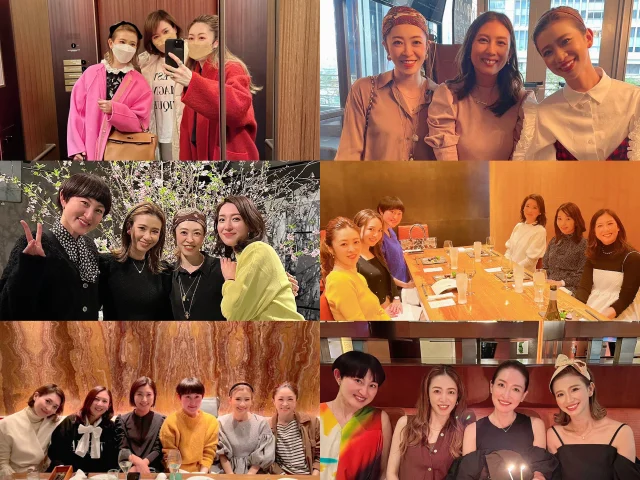 美女組メンバーとの写真