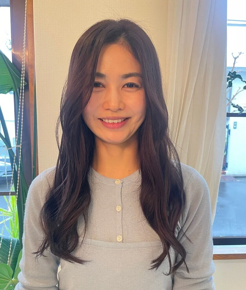 40代のヘアカタログ図鑑　ロング　フロント