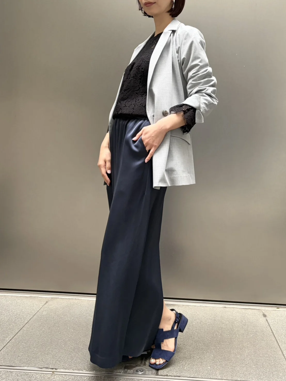 M7days 【加藤かすみさんコラボ】【洗える】 大人レースブラウス