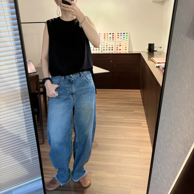 ＜エディター坪田あさみさんコラボ＞BULLET DENIM（MID BLUE）ブレットデニム