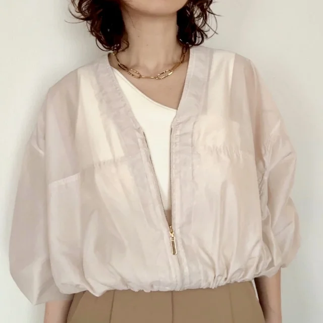 気温20℃前後「何着る？」シアーブルゾンで春コーデ２選_1_1