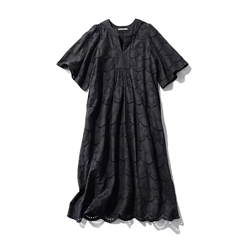 ne Quittez pas COTTON VOILE DOT HEMLA DRESS