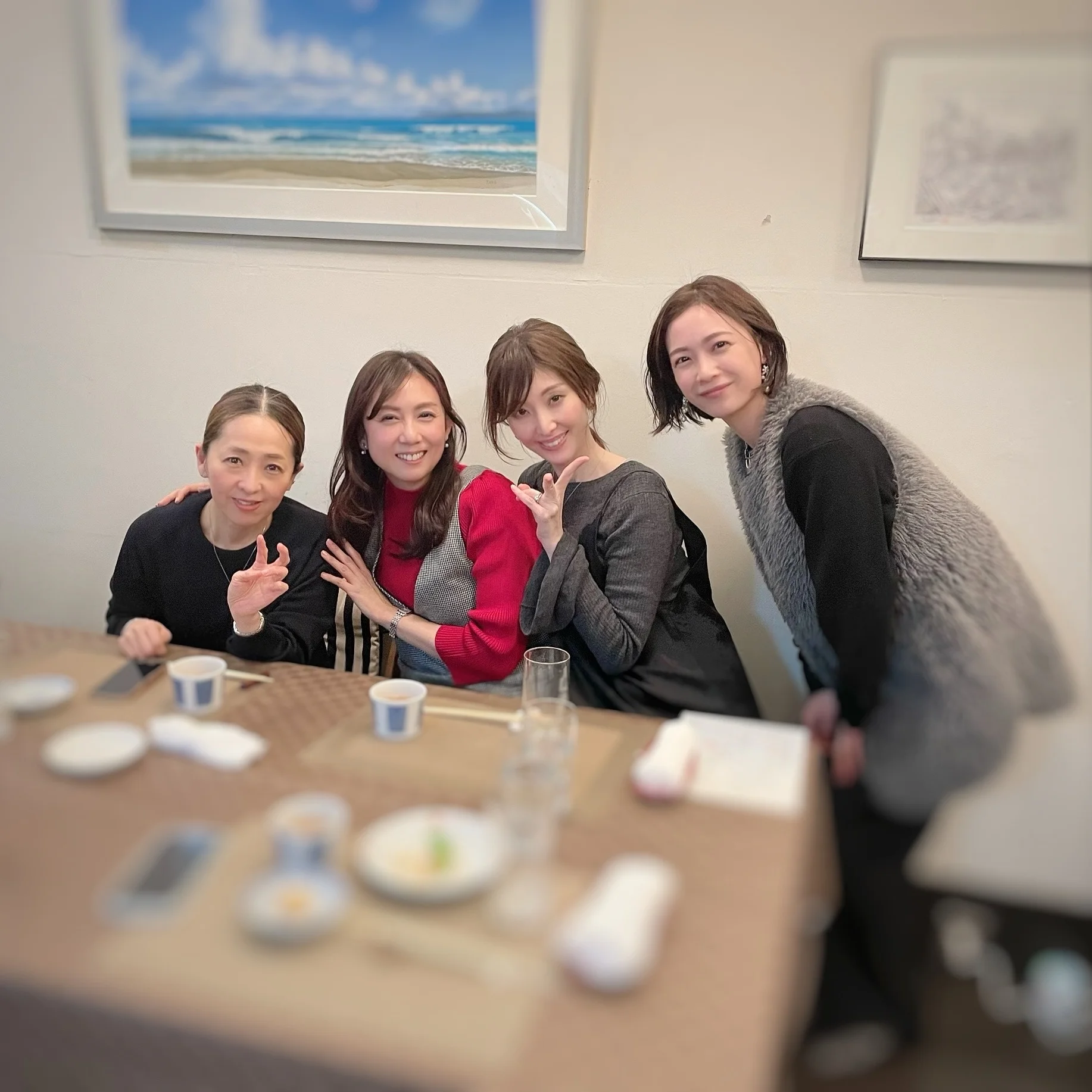 マリソル美女組4人で【お好み焼き＆広東風中華ディナー】in神戸