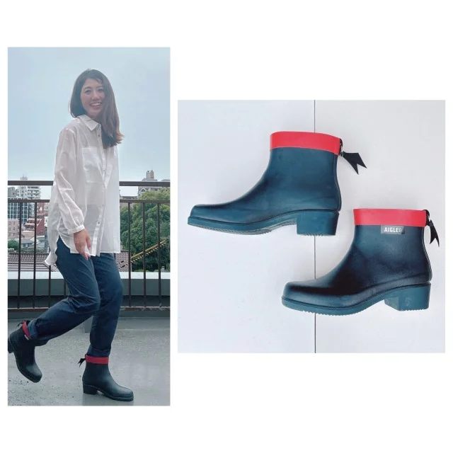 雨の日が楽しみに♬【AIGLE】ラバーブーツ。