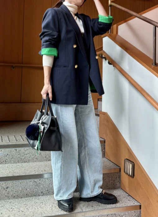 紺ジャケットでつくる大人エレガント×デニムコーデ_1_1-2