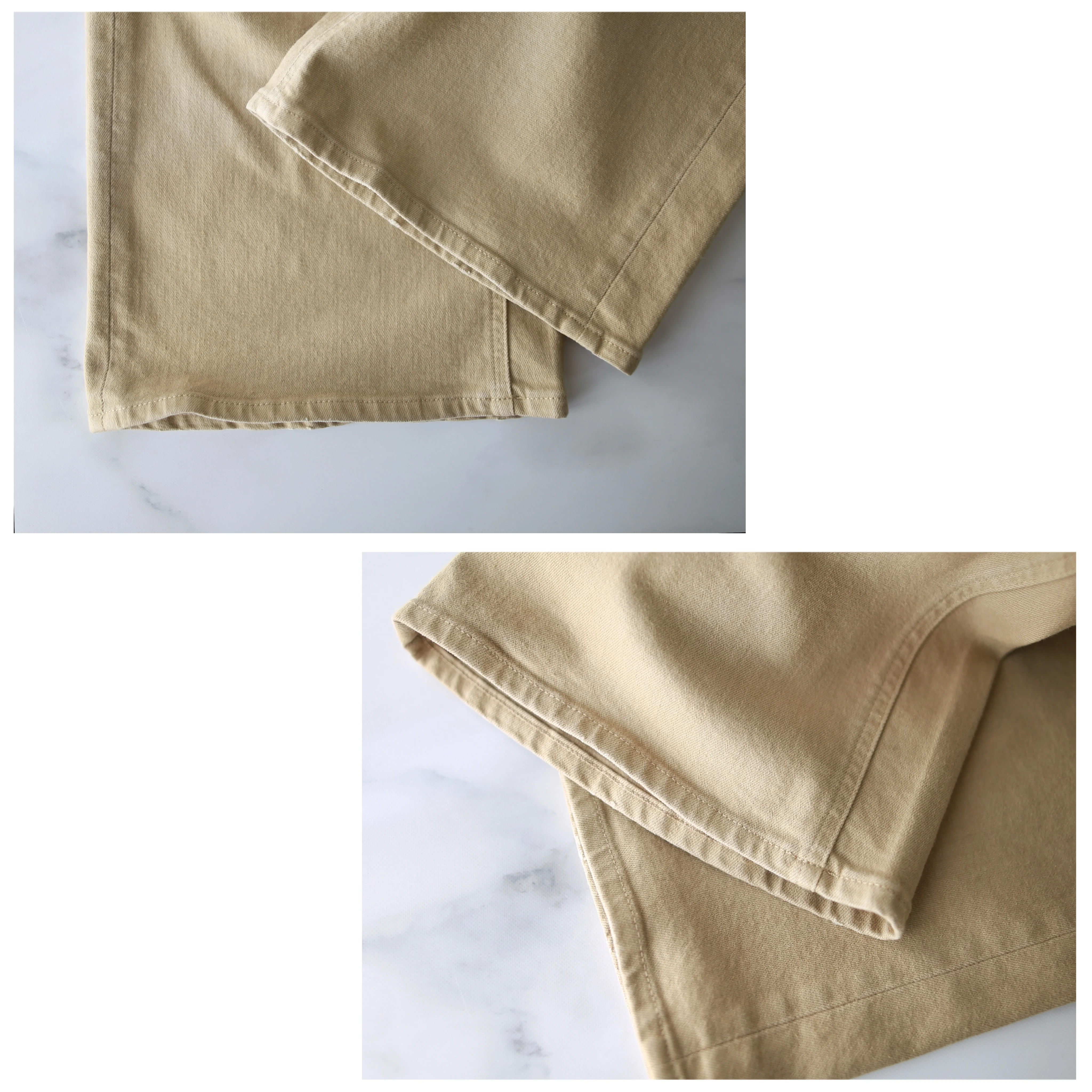 marisol bemiコラボ ベージュデニム　別注　healthydenim pinkpepper wide