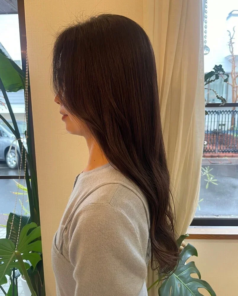 スタイリング前の人気ロングヘアスタイル５位の髪型