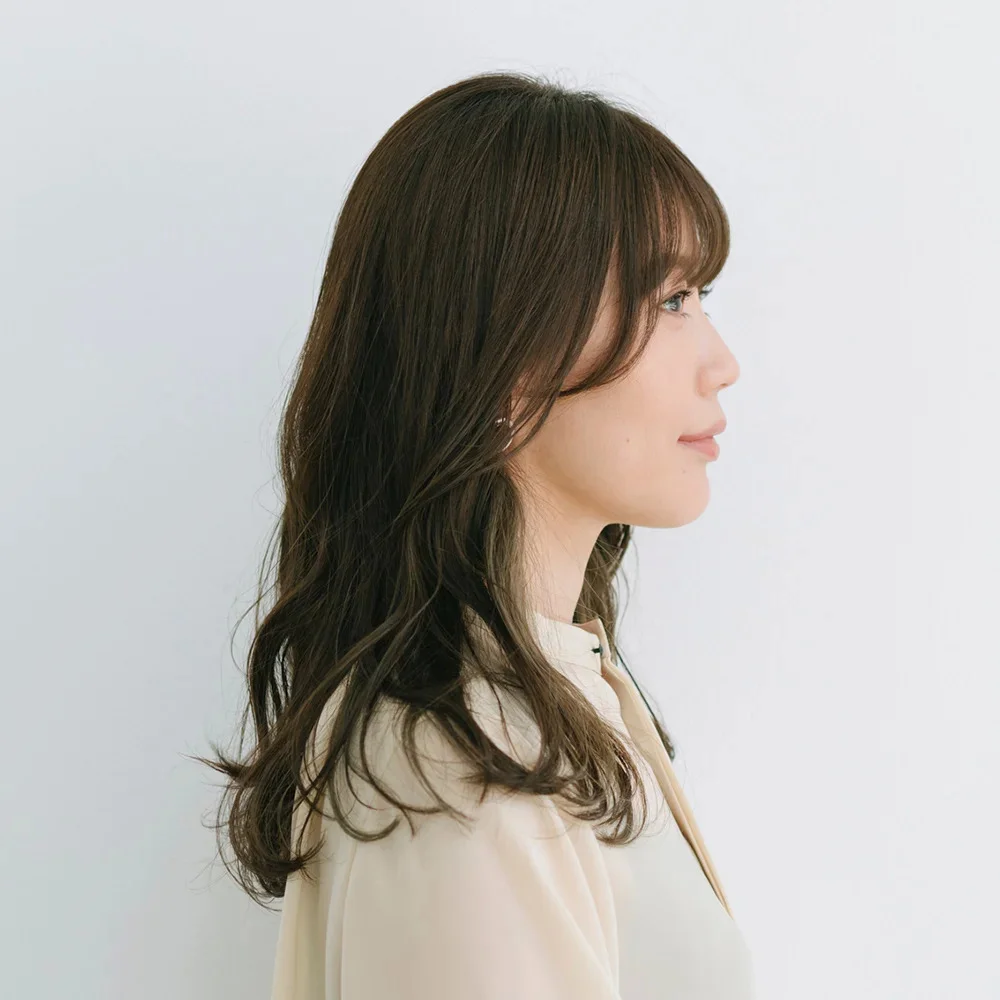 スタイリング前の人気ロングヘアスタイル６位の髪型