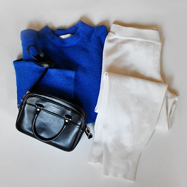 40代きれいめファション　CHRISTIAN VILLA のレザーバッグコーデ　マリソル美女組　集英社　40代ファッションコーディネート アラフィフ若見えコーデ　エレンディークのコーディネート　シャネルマトラッセ　女子会コーデ