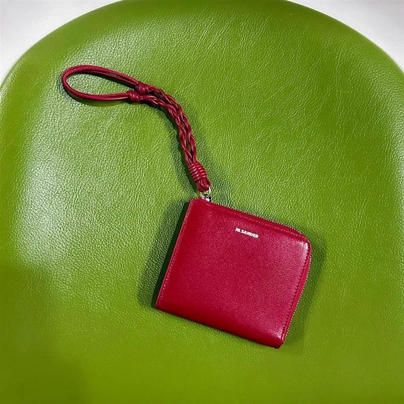 ジル サンダー の赤のタングル カードホルダー