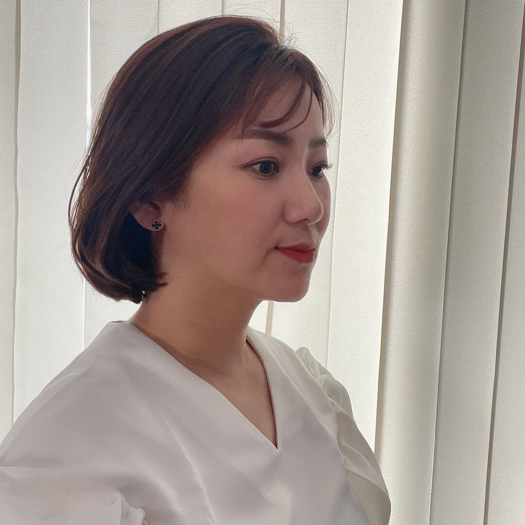40代ボブヘア　サイド