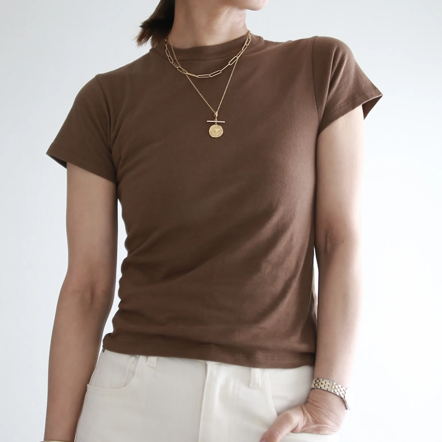 着こなし術　therow　marisol bemiコラボ ホワイトデニム　別注　ホワイトデニム　healthydenim pinkpepper wide