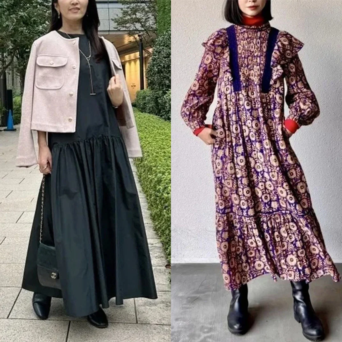 着るだけで完成！ 大人のワンピース＆デニムセットアップ最新コーデ実例