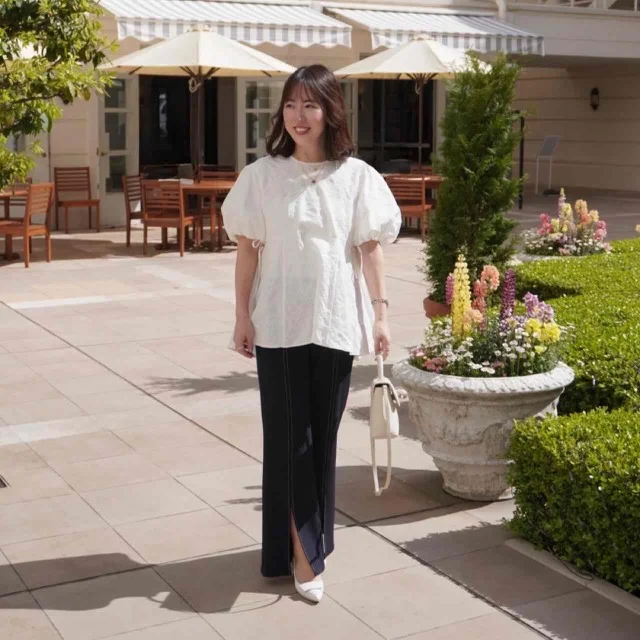 ボトムは必ずパンツを合わせています。