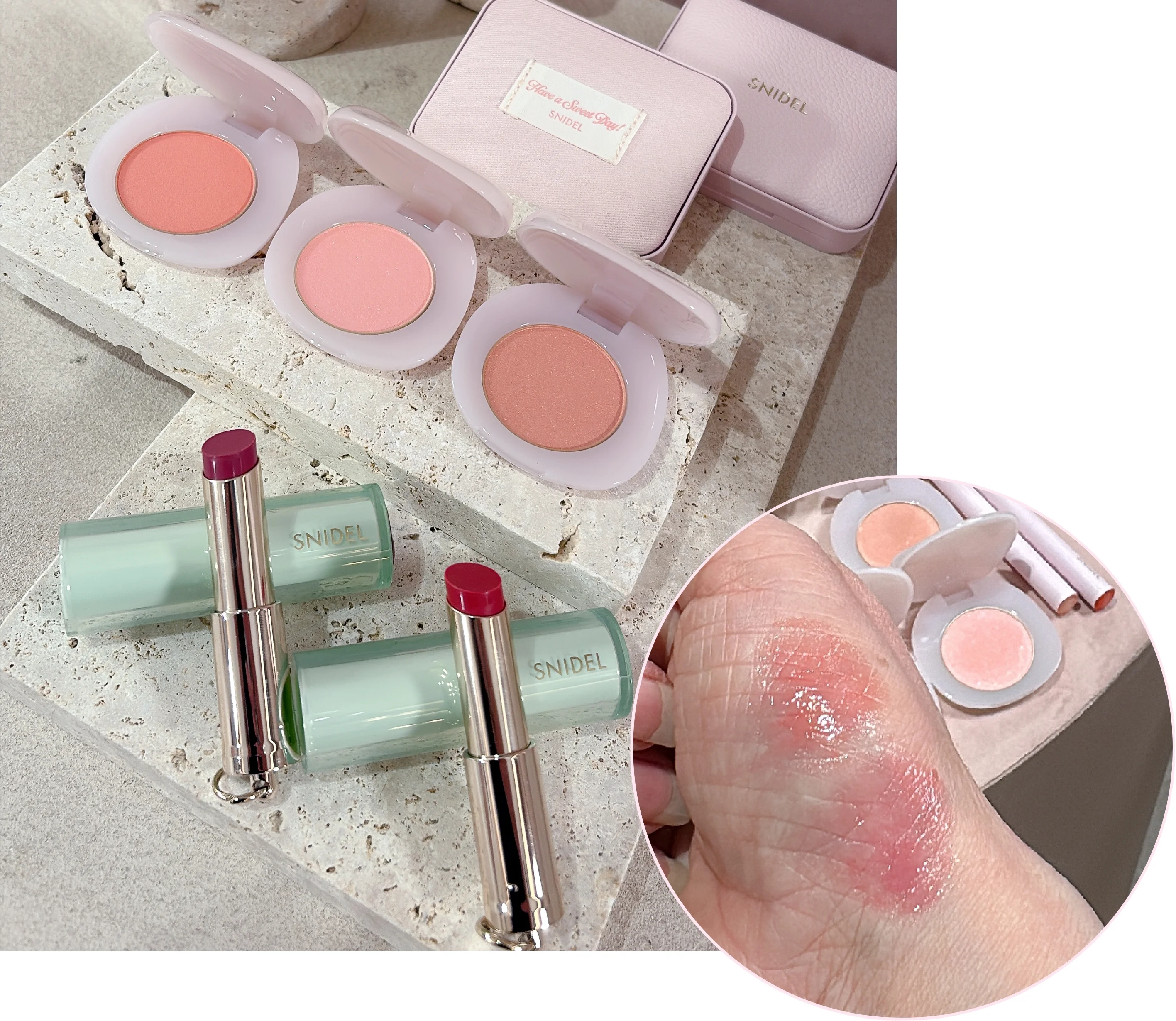 2026年　新作　SNIDEL ユーフォリック グロウ ブラッシュ　新色３色 各￥3300、メルティング カラー バーム　全２色 各￥3520／スナイデル ビューティ＜2026年１月１日（木）数量限定発売＞＊予約受付中