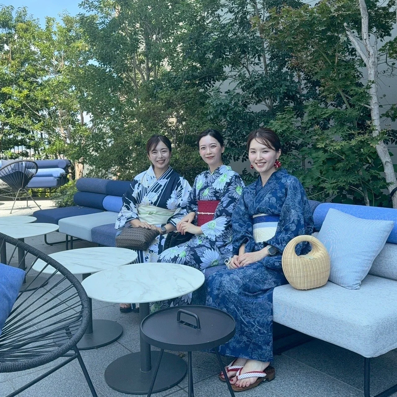 【関西美女組】浴衣で昼飲み！グラングリーン大阪で見つけた穴場スポット