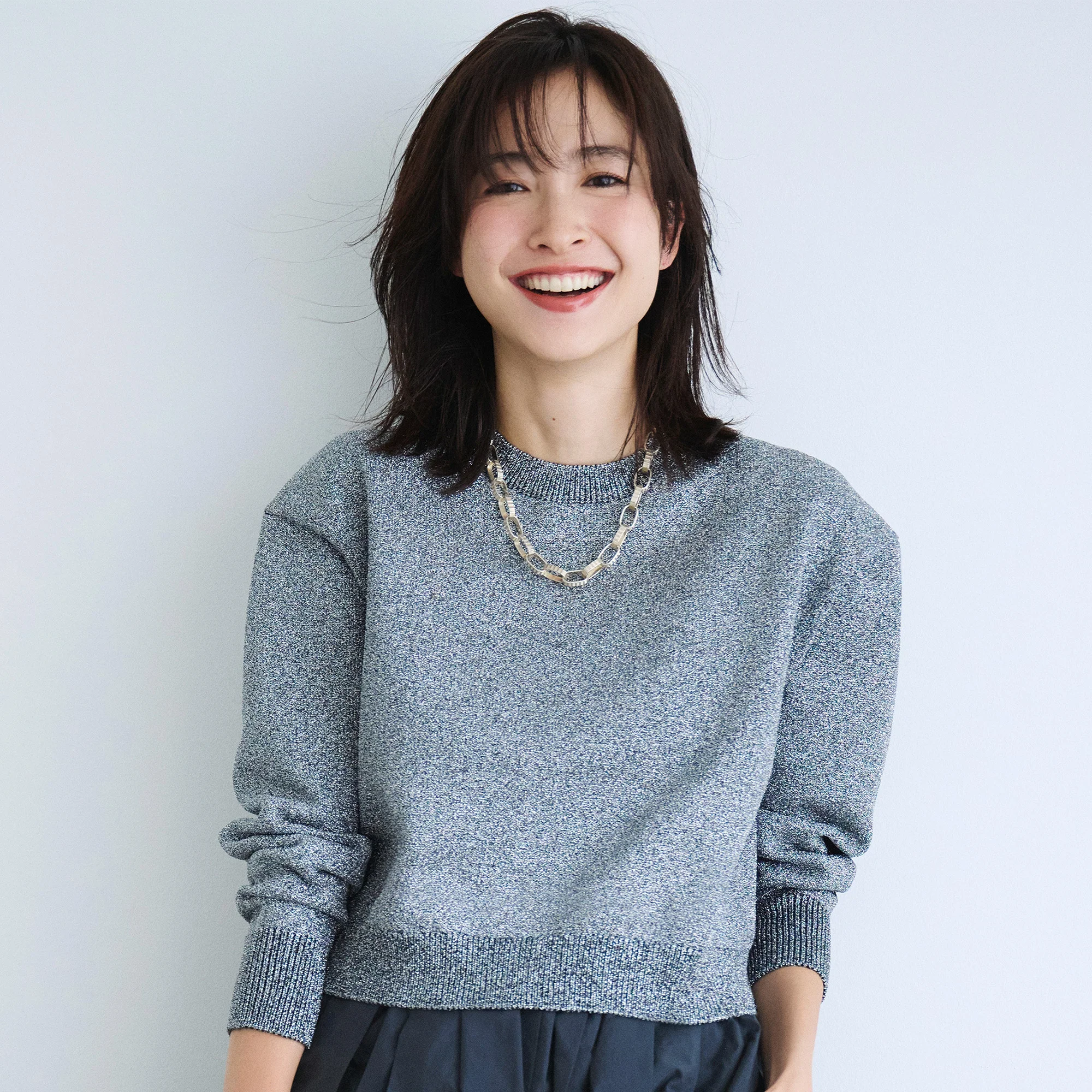 M7days×東原妙子「ラメニットセット」完成！ 旬のキラキラ服を 大人が素敵に着る5つの方法