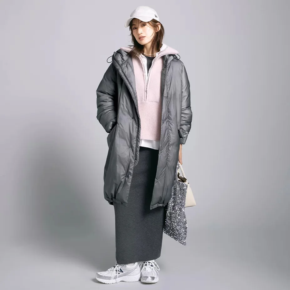 新色のグレーも登場！大人気の軽量ダウンコートが再入荷　徳原さん×レミレリーフコラボ