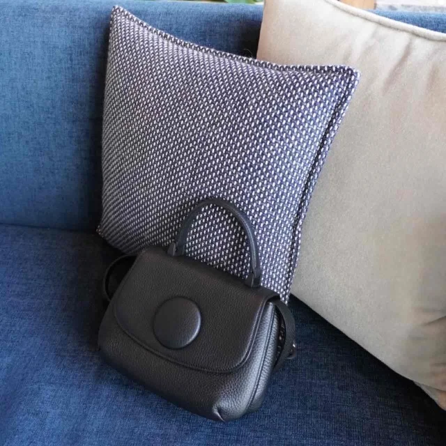 MANACO トップハンドルミニショルダーバッグ ブラック