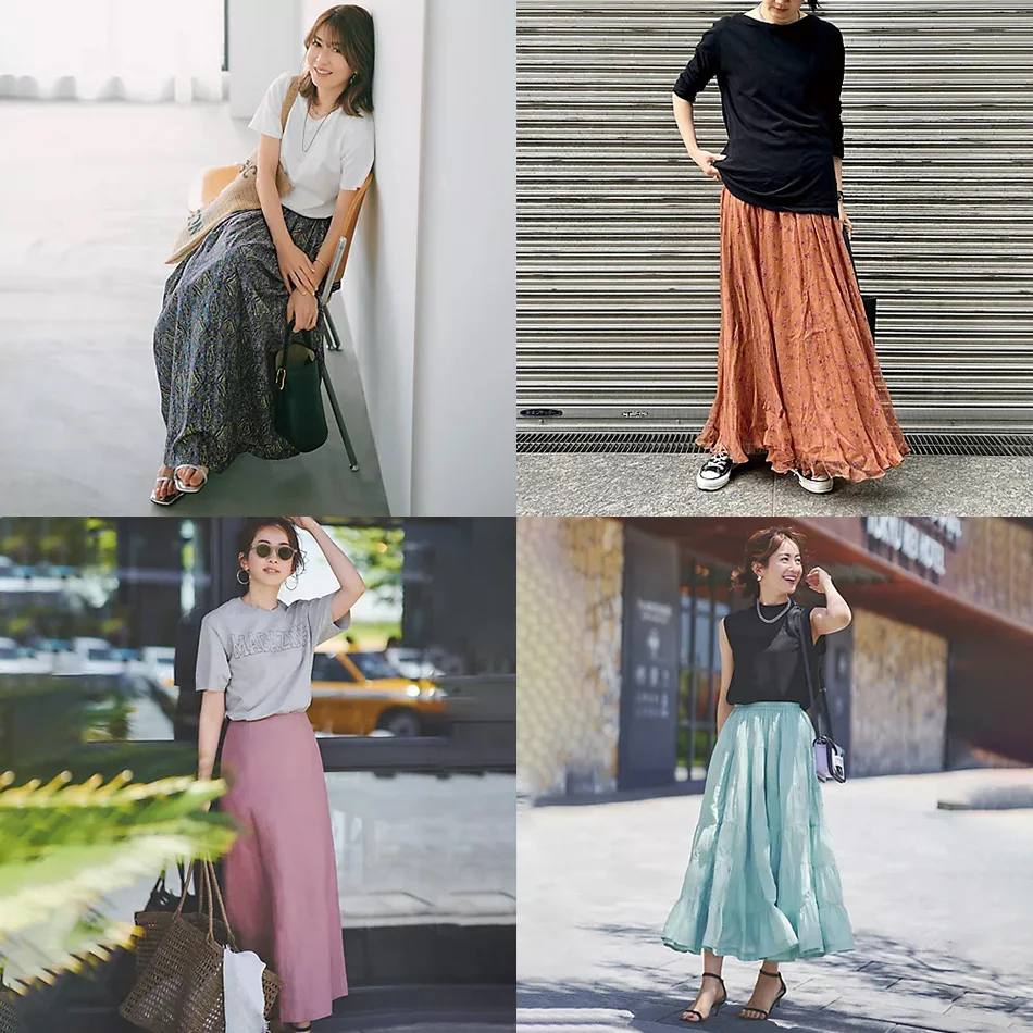 40代がこの夏はきたい「着映えスカート」人気ランキング｜40代ファッション