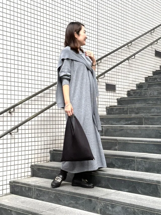 暖かいし、シルエットもカバーできて嬉しい
