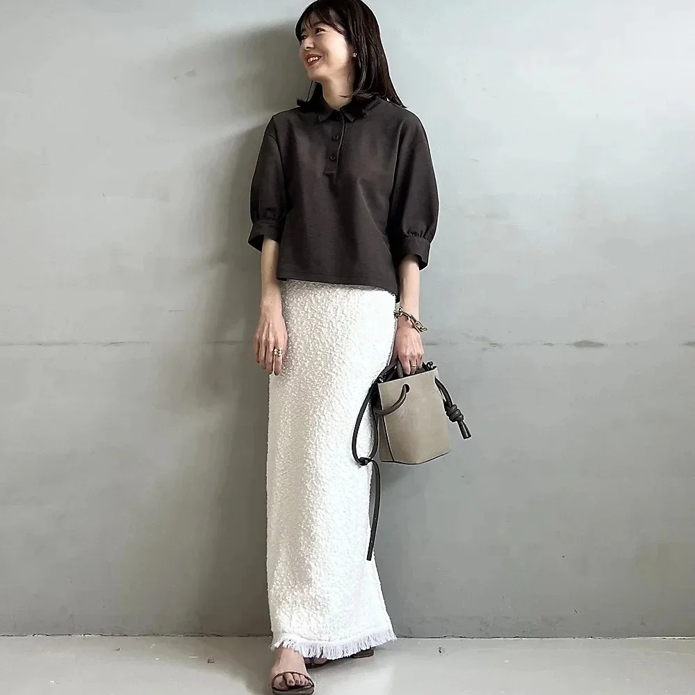 M7days for petit 短丈ポロブラウス
