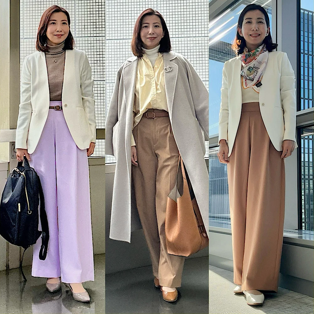 2月の春待ち通勤コーデ｜寒さ対策しながら“色”で春を先取りする方法