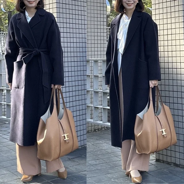 【 SOÉJU】色違いでリピート！3万円台で叶う冬の定番ウールリバーローブコート_1_5