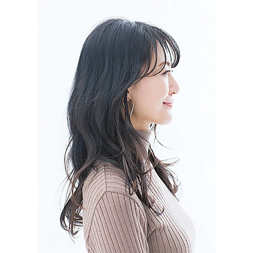 横から見た人気ロングヘアスタイル6位の髪型