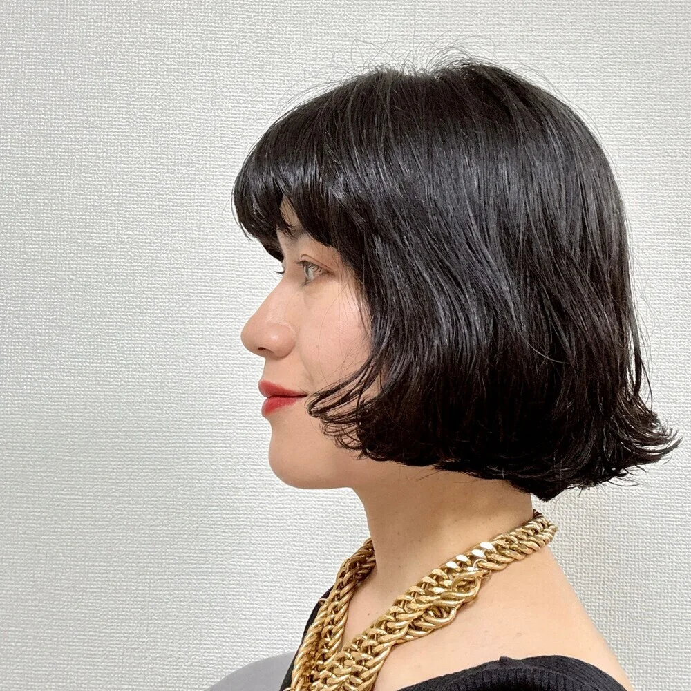 40代ショートヘア　サイド