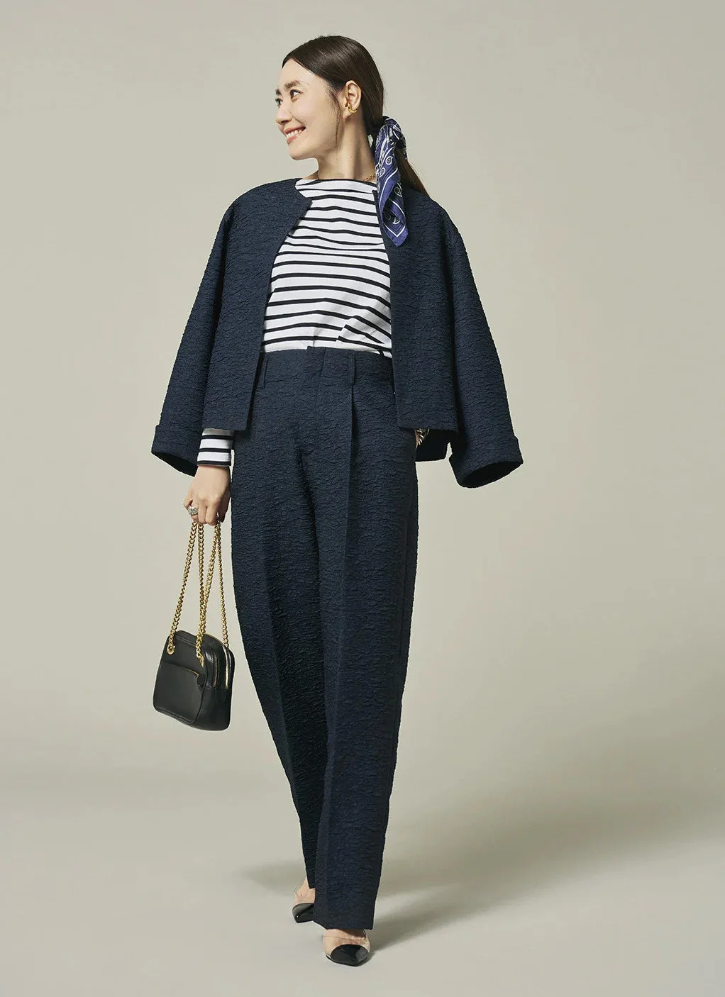 【洗えるカセット服】エディター東原妙子さんのコラボ服を本人私服MIXコーデ6選