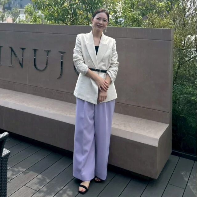 アルアバイルリネンジャケット（着画）