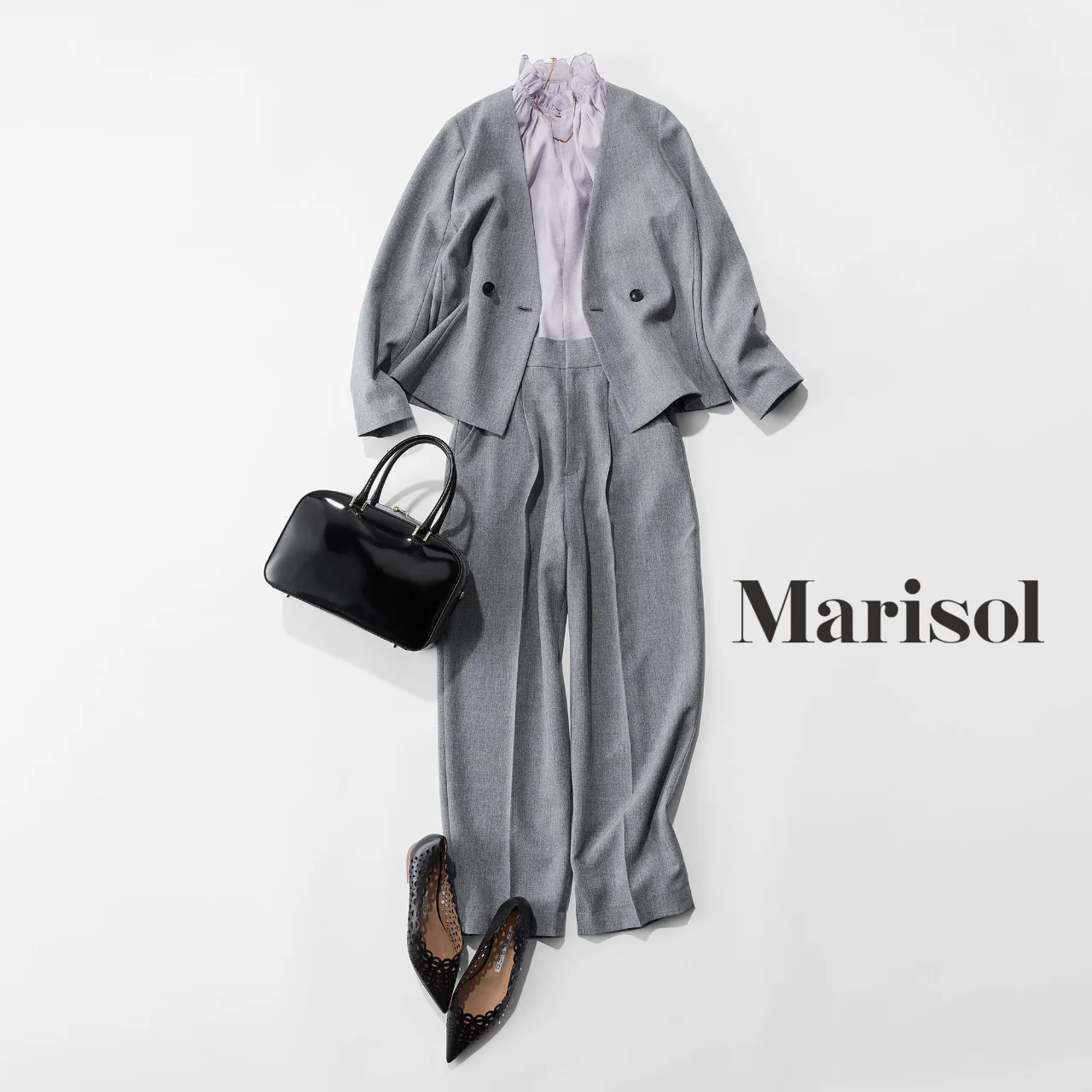 秘蔵の“全方位やせ見え”セットアップで、憧れの女性の受賞パーティへ【2026/04/21のコーデ】_1_1