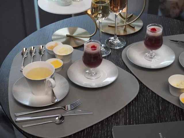 巨峰とアールグレイのモクテル