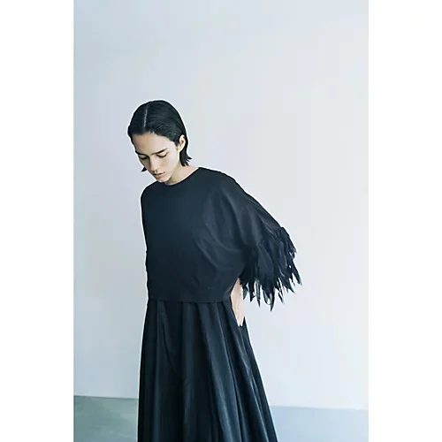 AAYUSHI フェザーフリルカットソー