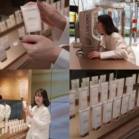 世界初お披露目！ランコム最高峰ライン「アプソリュ」新UVクリーム体験POP UP EVENT