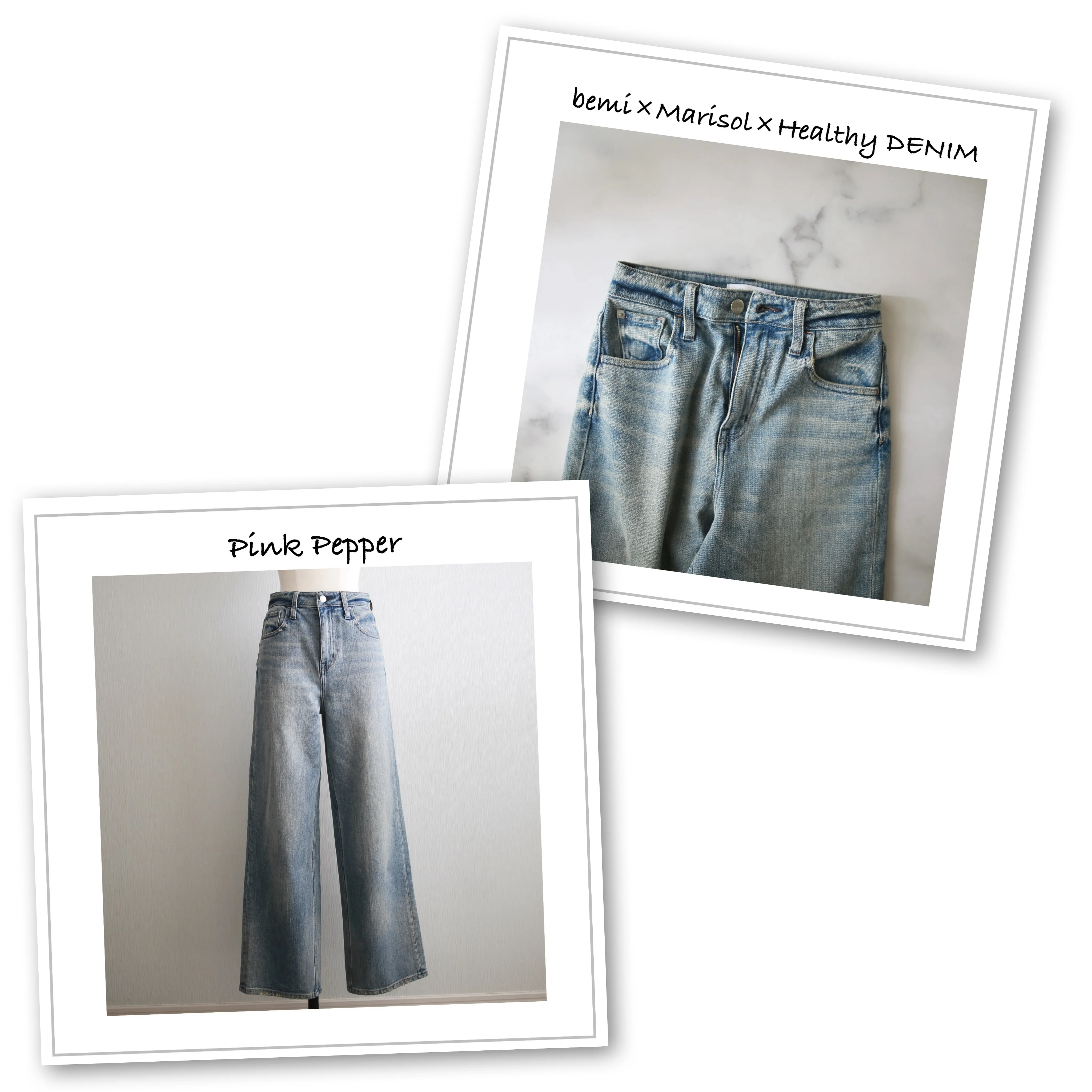 marisol healthydenim bemi コラボ　pinkpepper