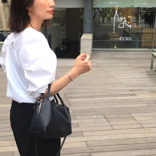 残暑厳しくも秋を意識したコーデで♪GIANNI CHIARINIのポップアップ