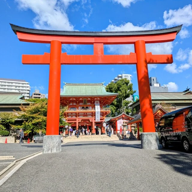 【神戸・生田神社】ファミリアコラボ限定授与品の宝庫＆世にも美しい切り絵ご朱印も♪学会ついでの神戸ふらっと旅①_1_5