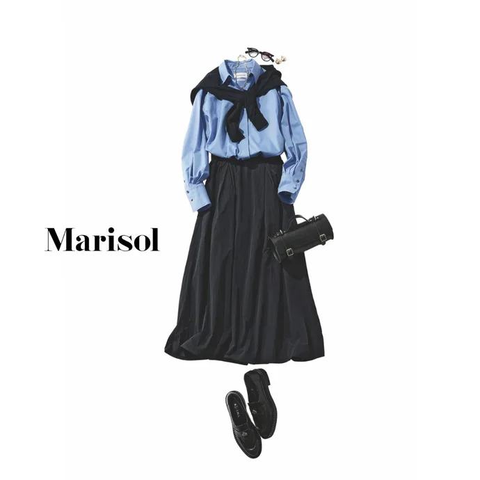 明日のコーデ　人気８位のスカートコーディネート