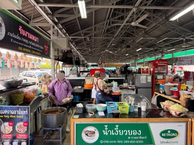 チェンマイ　ナムギャオ　市場